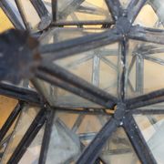 Suspension Vintage Fer et verre