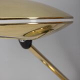 Vintage golden table lamp from the 60s ufo model aluminor design