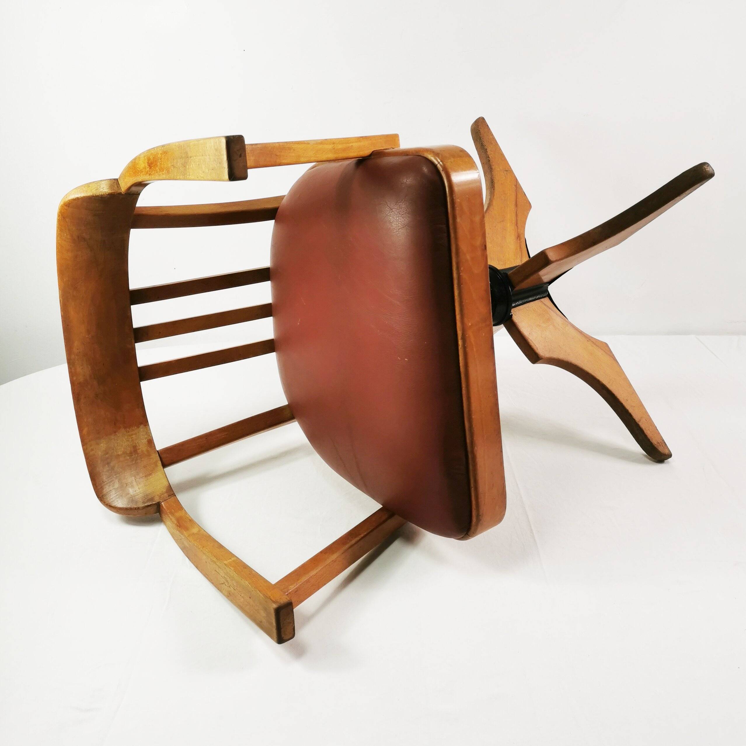 Chaise de bureau Art Déco, Ehapa, Danemark, années 1930