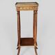 Mahogany, marble and bronze side table / guéridon in Louis XVI style.