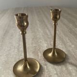 Pair of vintage brass candlesticks