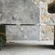 Large marble coffee table in the shape of an eye from Roche Bobois - 1970