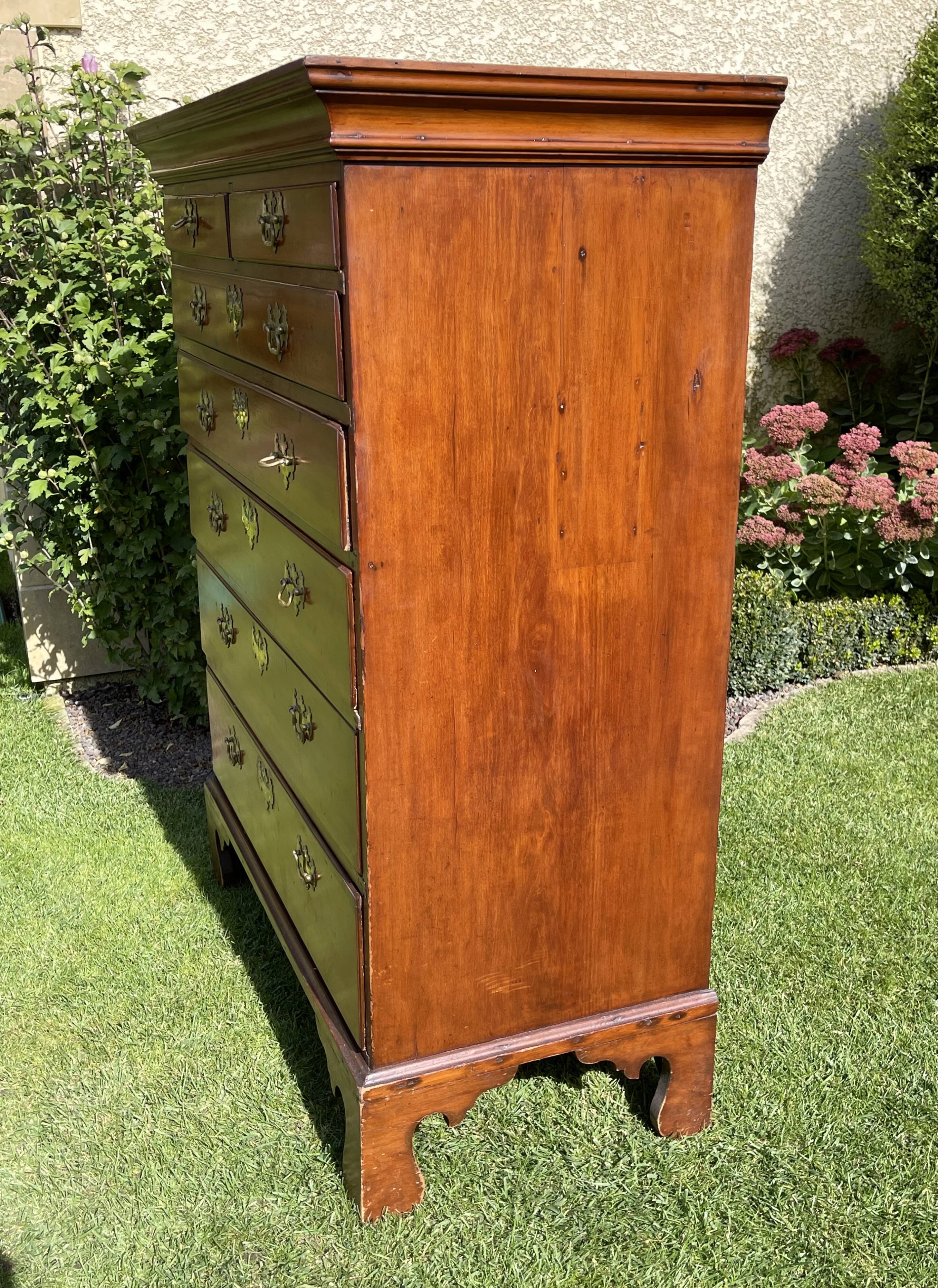 Semainier with support height in Mahogany