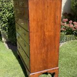 Semainier with support height in Mahogany