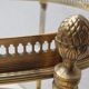 Oval brass serving table