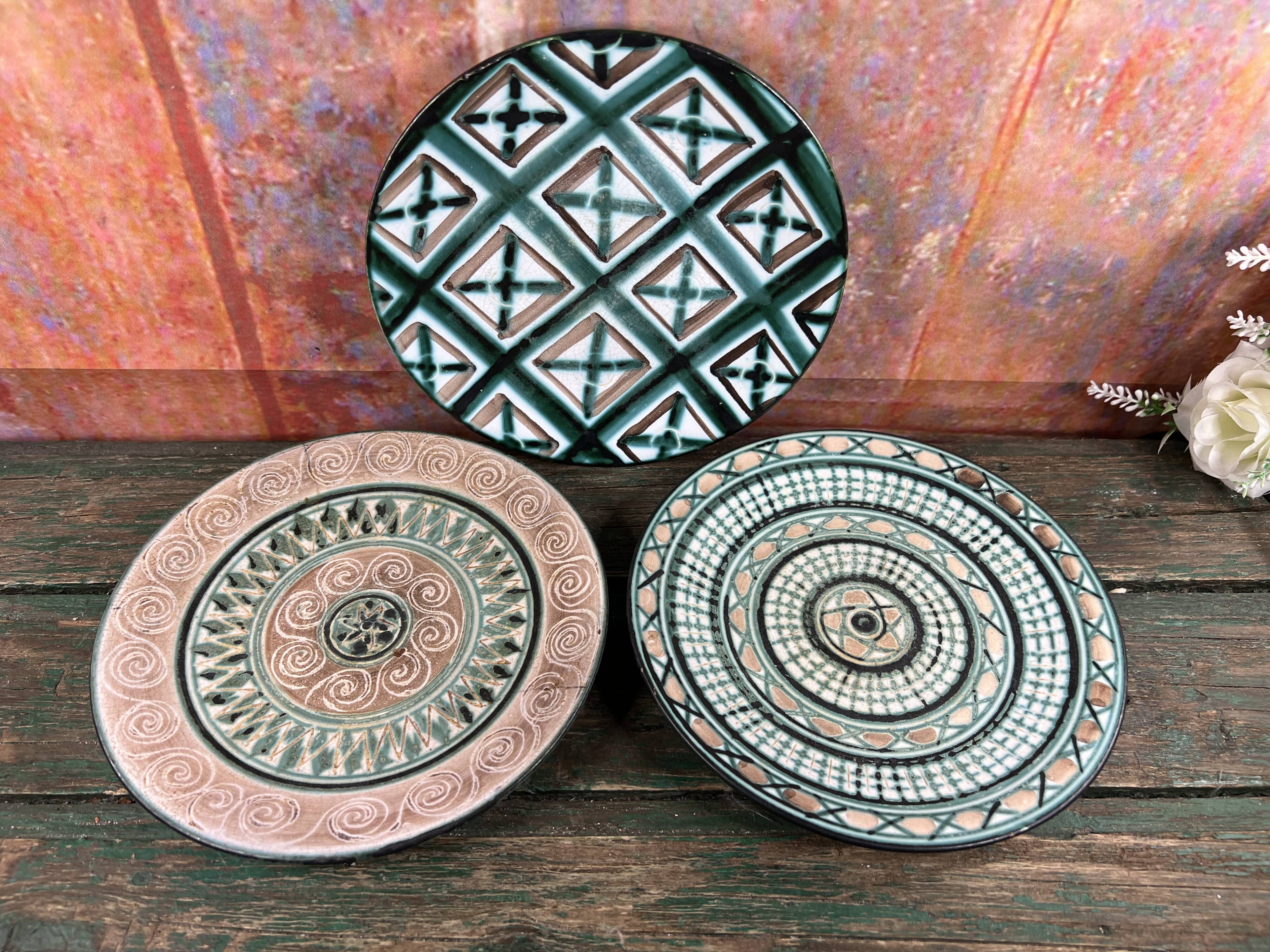 3 Vallauris Robert Picault plates