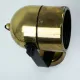 Pair of Vintage Gold-Toned Tube-Style Wall Spotlights With Patina
