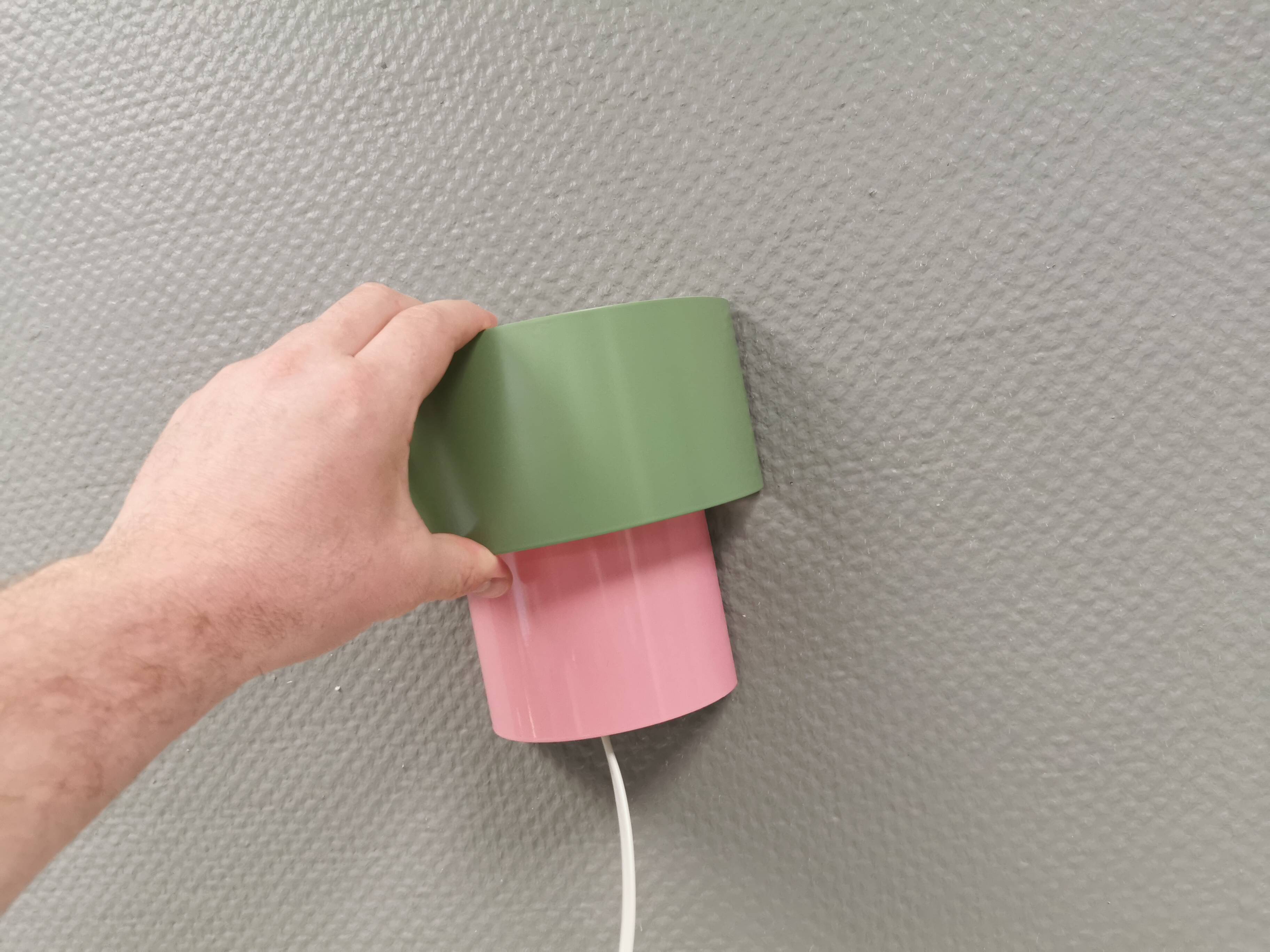 A set of refurbished retro wall lamps from IKEA from the 1980s-90s.