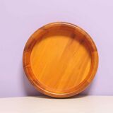 Small round wooden bowl