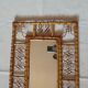 Miroir en bambou vintage