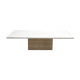 Table basse vintage en travertin