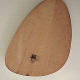 Free-form mirror with gold edge, 1950, 40x27 cm