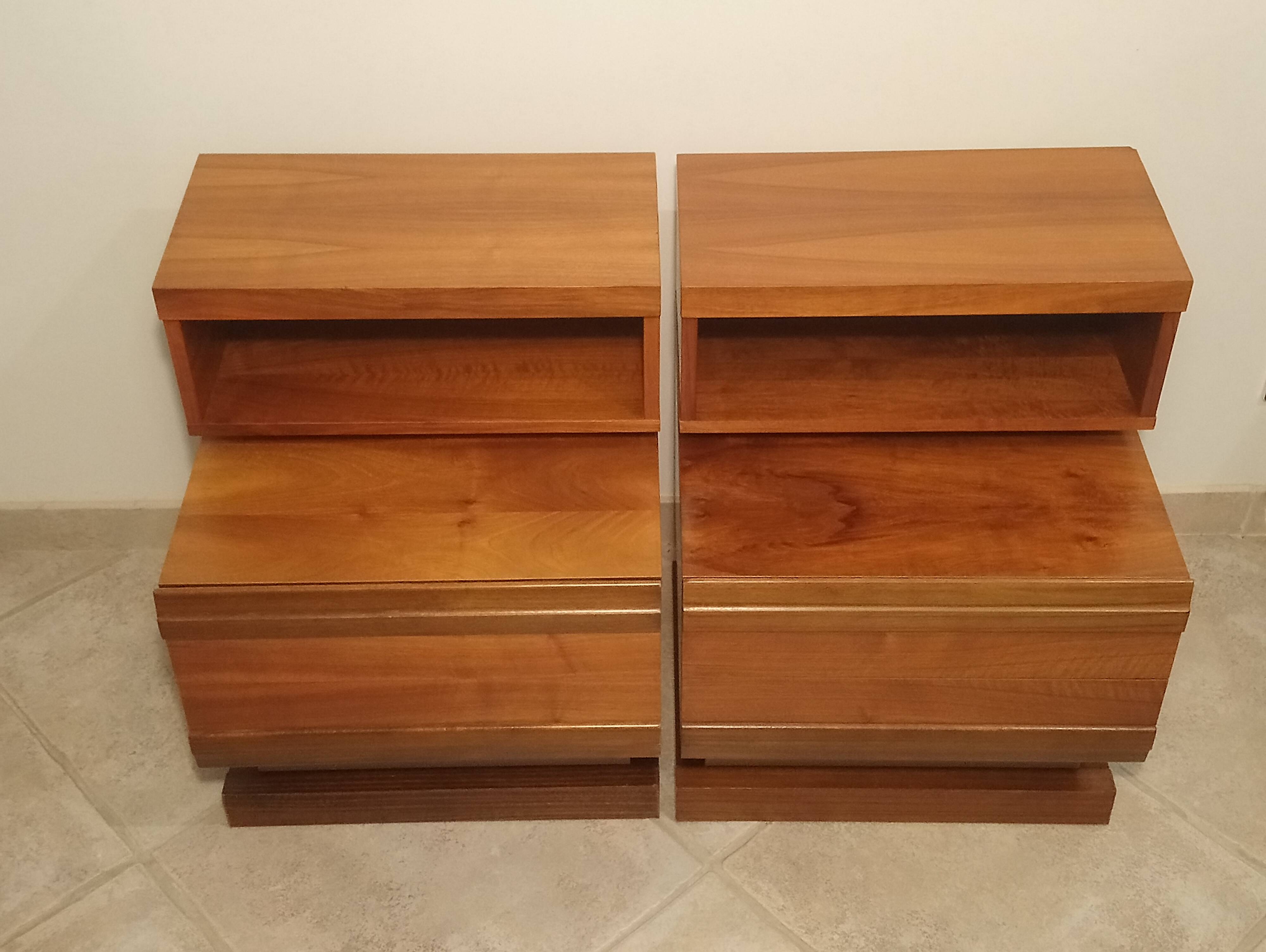 Paire de chevets scandinave teck année 70 simat doubinski