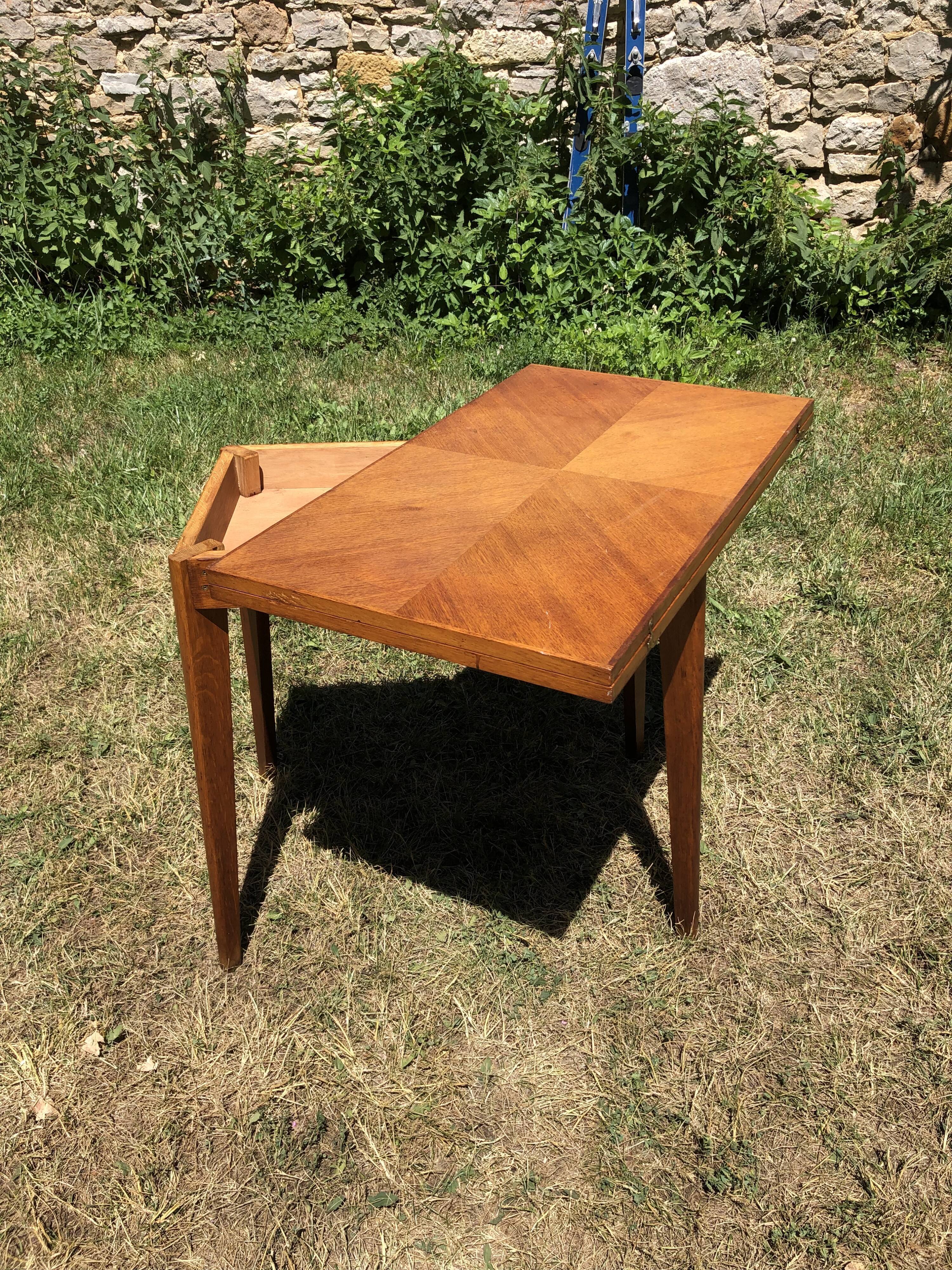 Old game wood table