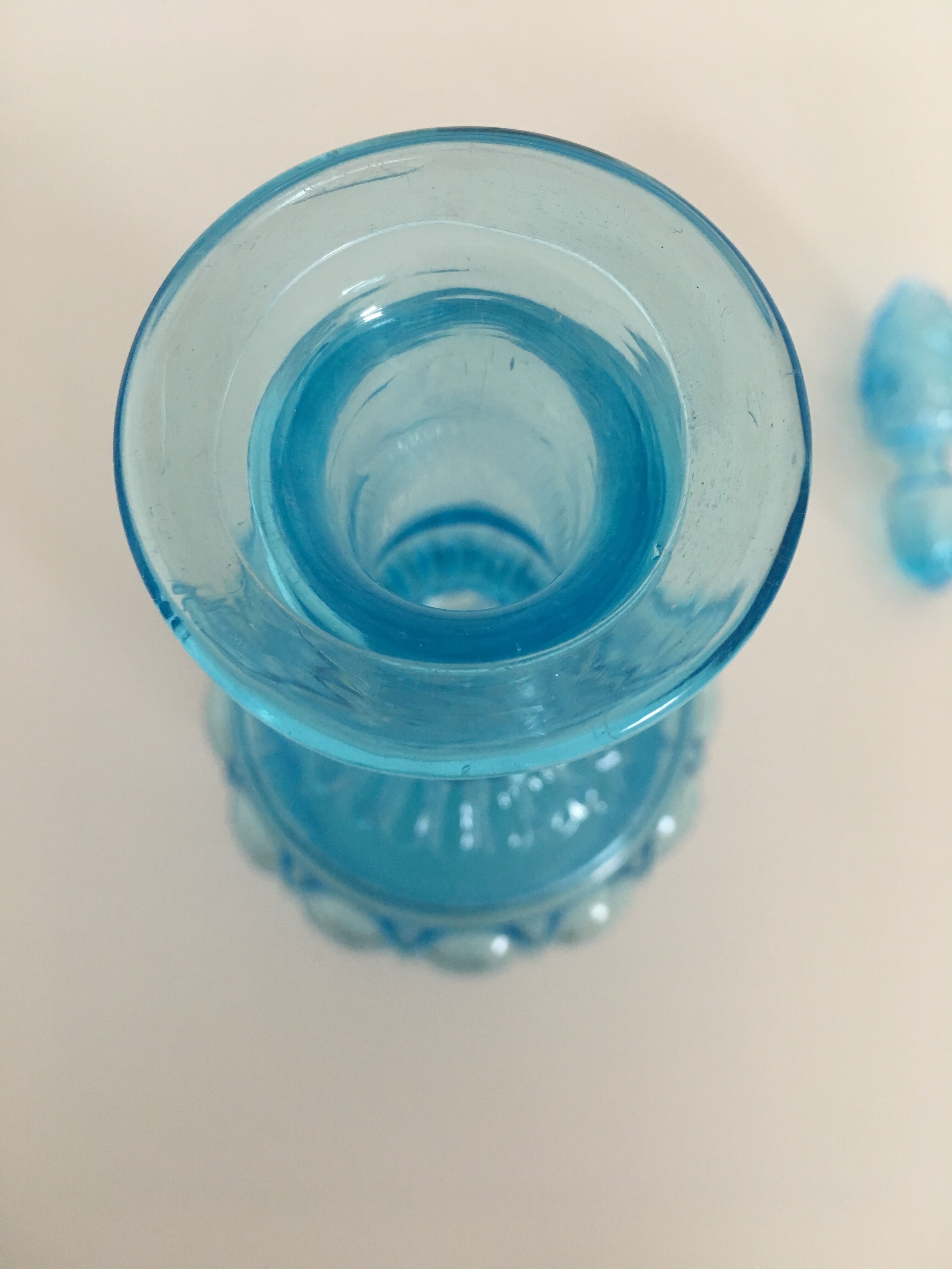Blue carafe Empoli 70's