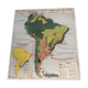 Ancient educational map South America/Africa
