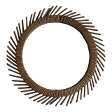 Rattan sun mirror