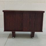 Rosewood and chrome sideboard, 60's