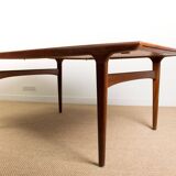 Danish dining table, extendable, in teak 1960 by Johannes Andersen 1960