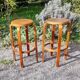 Paire de tabouret de bar type 64 Artek années 80