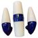 Set of 3 vintage ceramic bathroom lamps from Ifö of Sweden