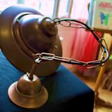 Glass and metal hanging lamp - Massive