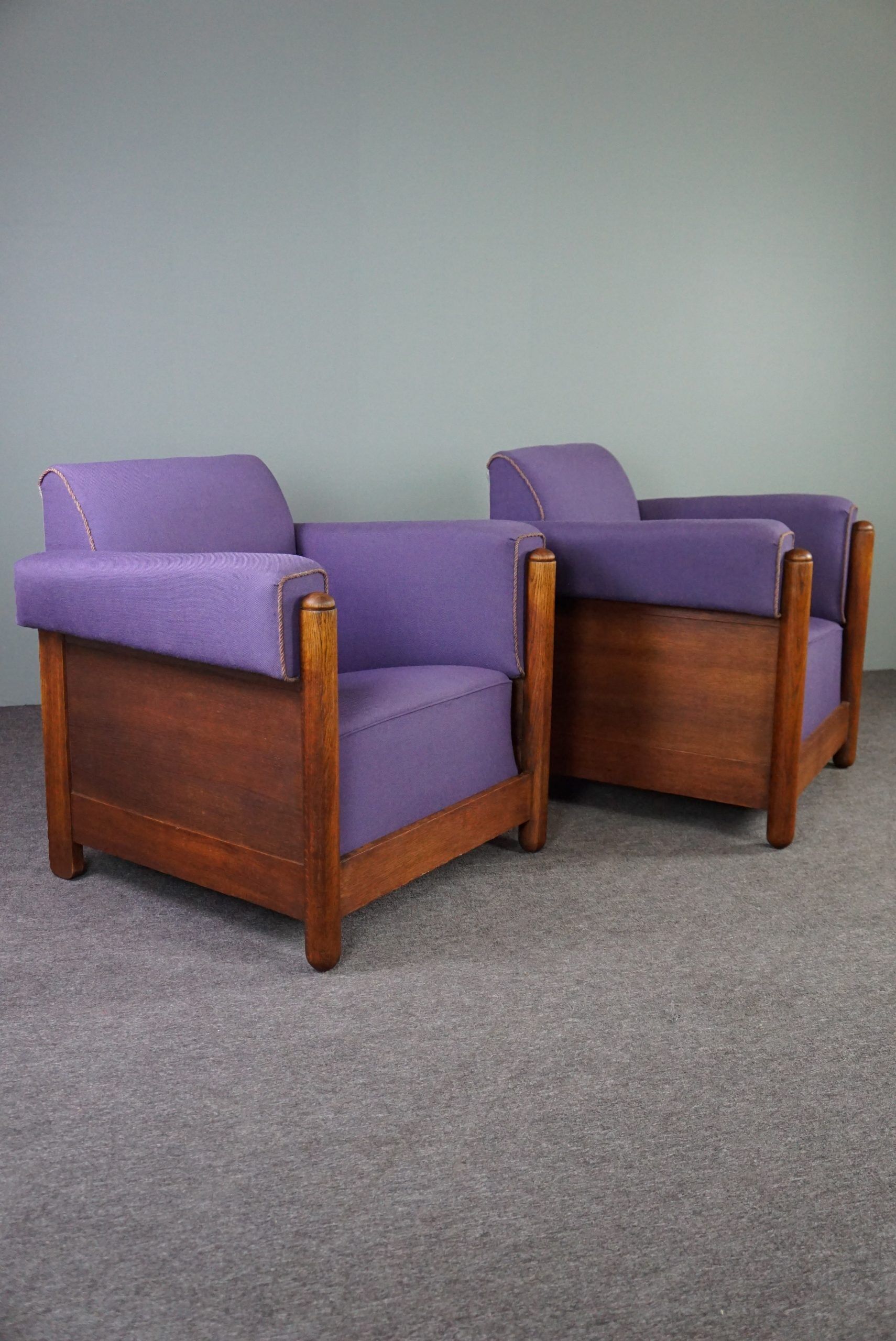 Set de 2 fauteuils Art Déco Amsterdam School