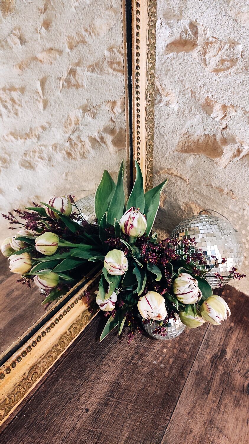 Old gilded mirror 47x66cm