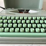 Machine à écrire vert menthe hermes baby made in switzerland