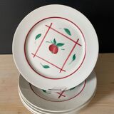 8 plates in faience
