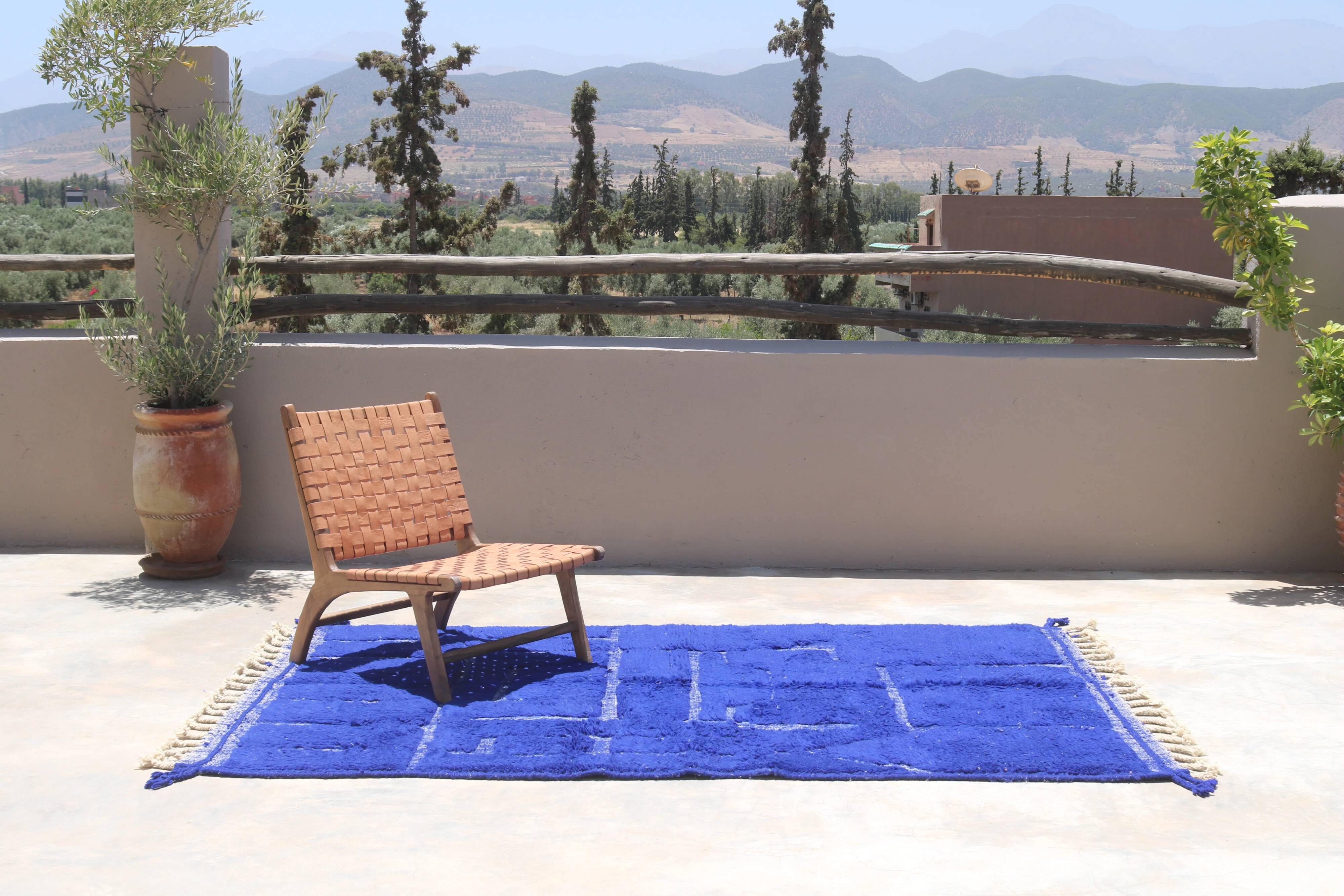 Tapis fait main coloré, 250 x 160 cm - AZ825