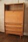 Vintage wicker rattan secretary desk