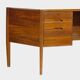 Vintage Mid-Century Modern Walnut Executive Desk by Wilhelm Renz