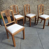 4 art deco chairs