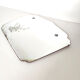 Mirror beveled old decoration flowers 34x25cm