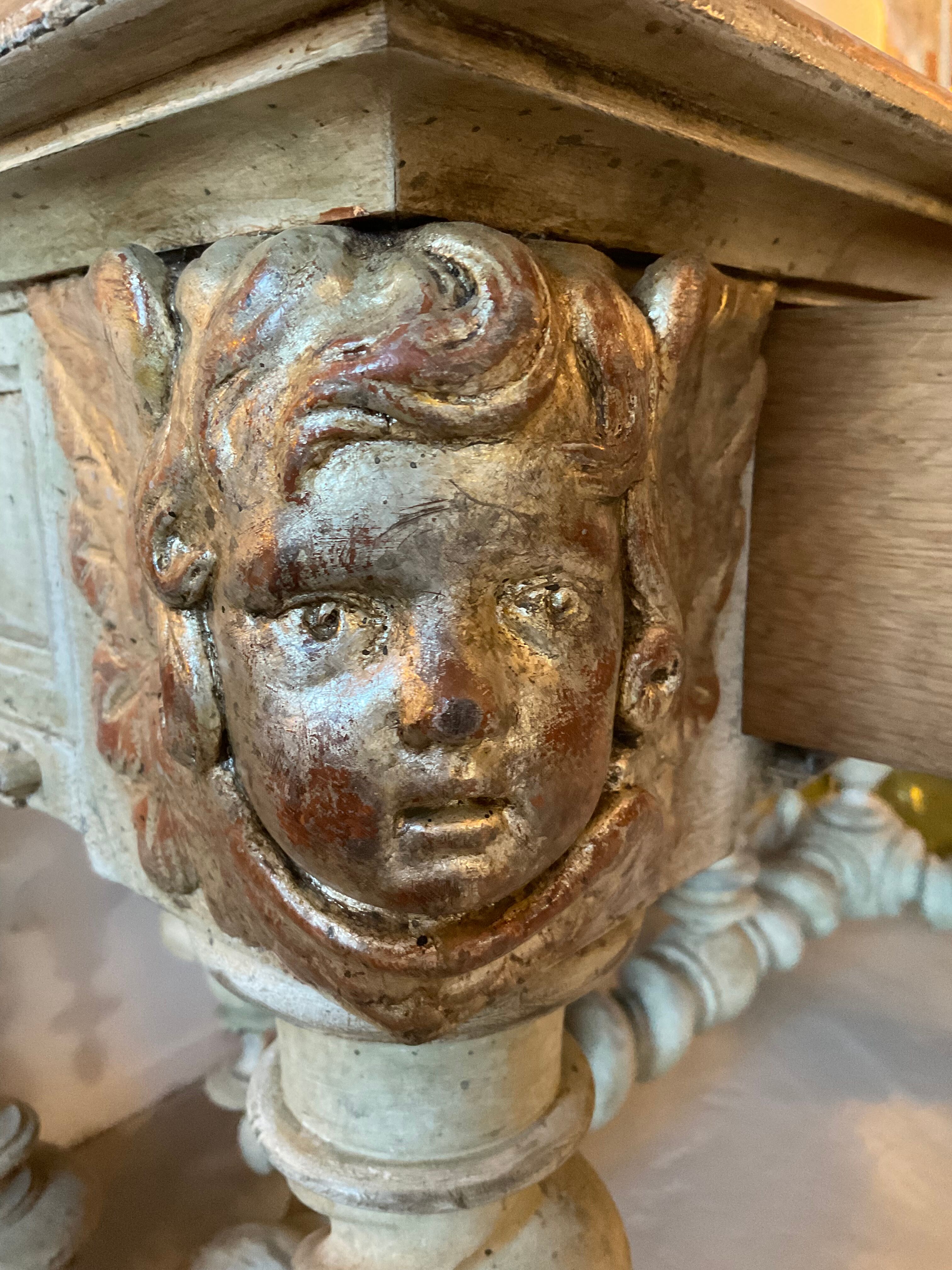 Table / office with 2 drawers. louis xiii style