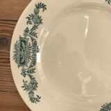 Series of 2 old flat plates "Longchamp"