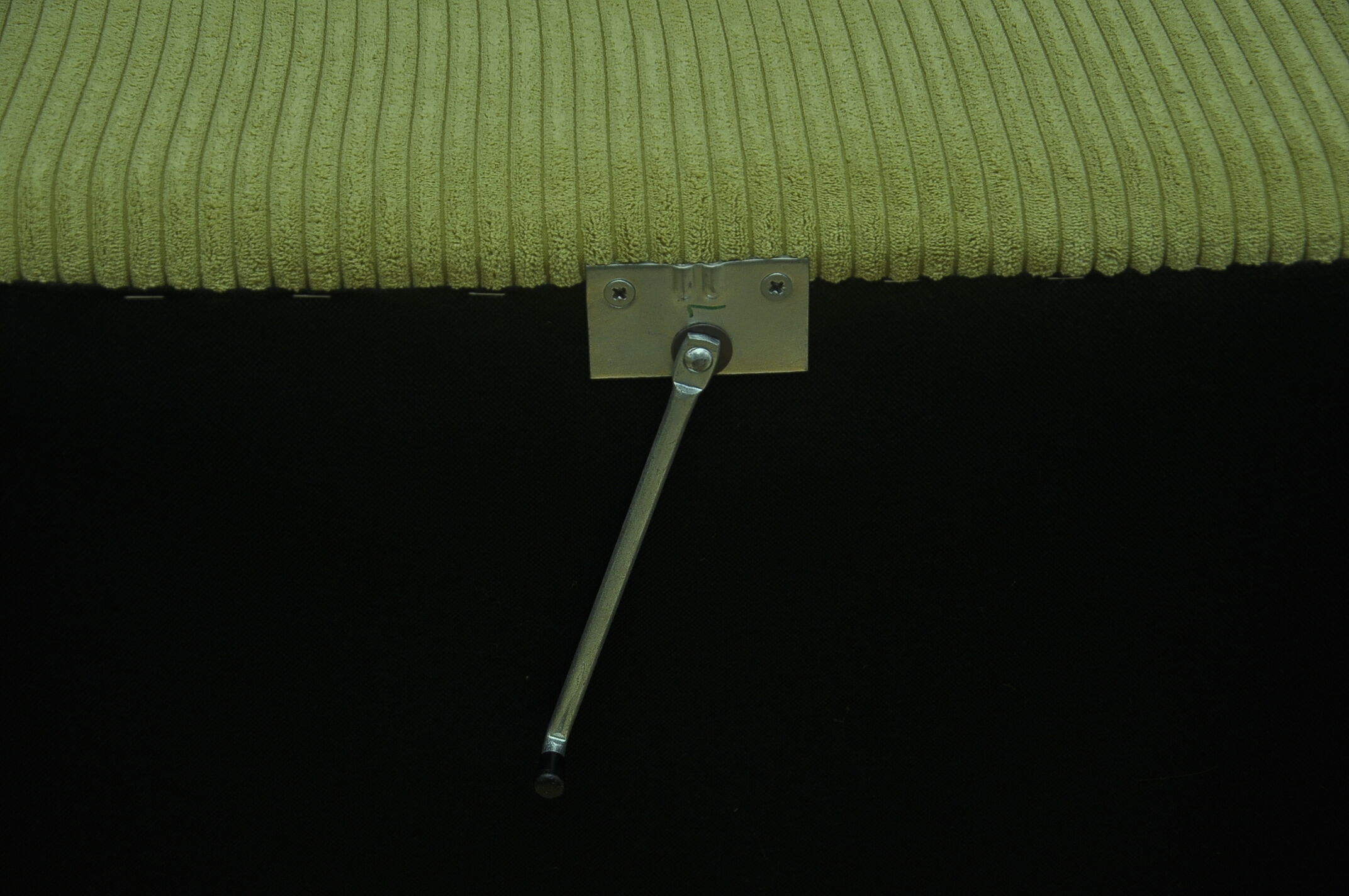 Green corduroy modular sofa from the 70s, 7 pieces