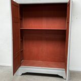 Antique painted wardrobe.