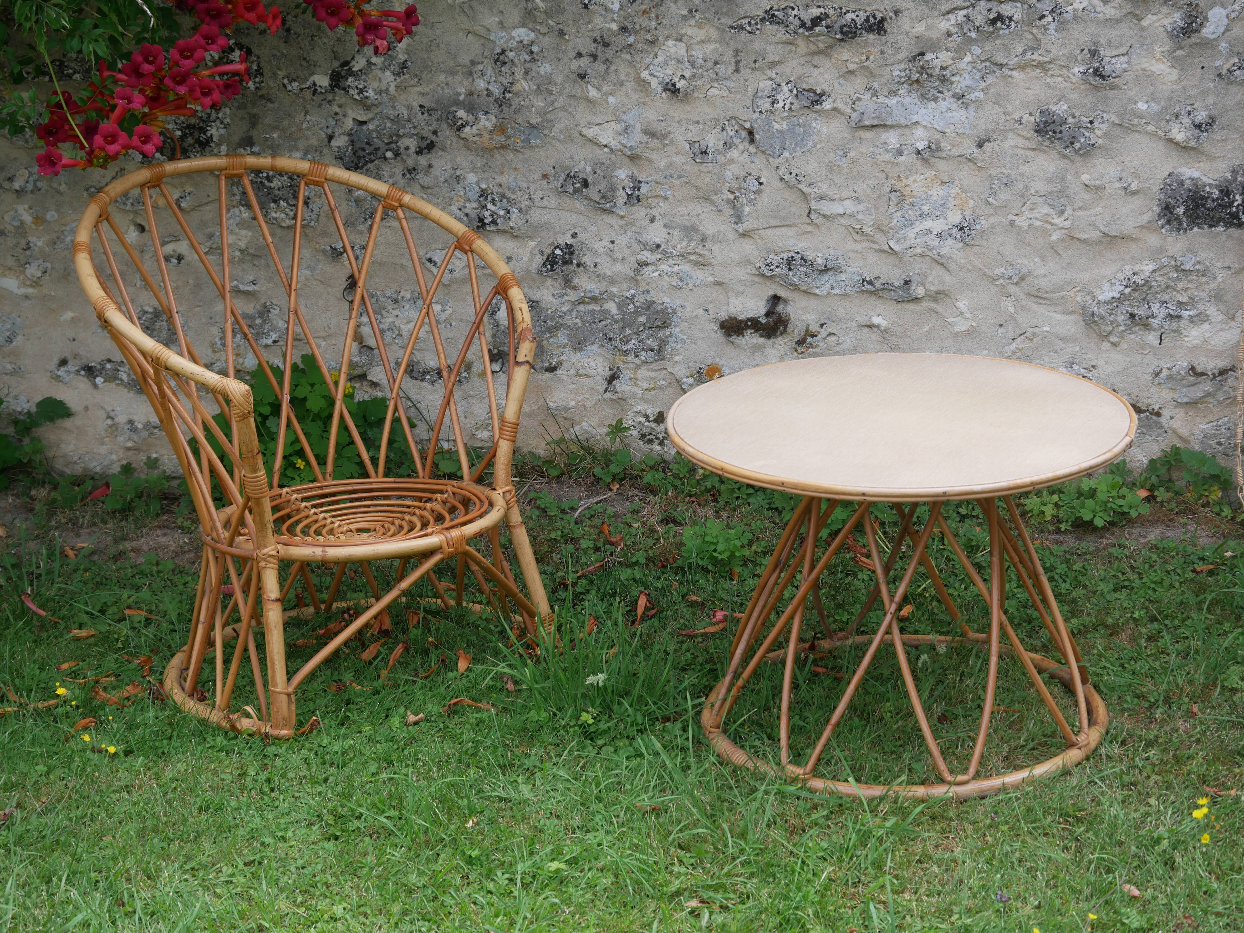 Rattan child chair