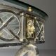 Empire style coffee table metal with glass top