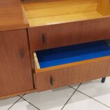 Commode Teck vintage 1970