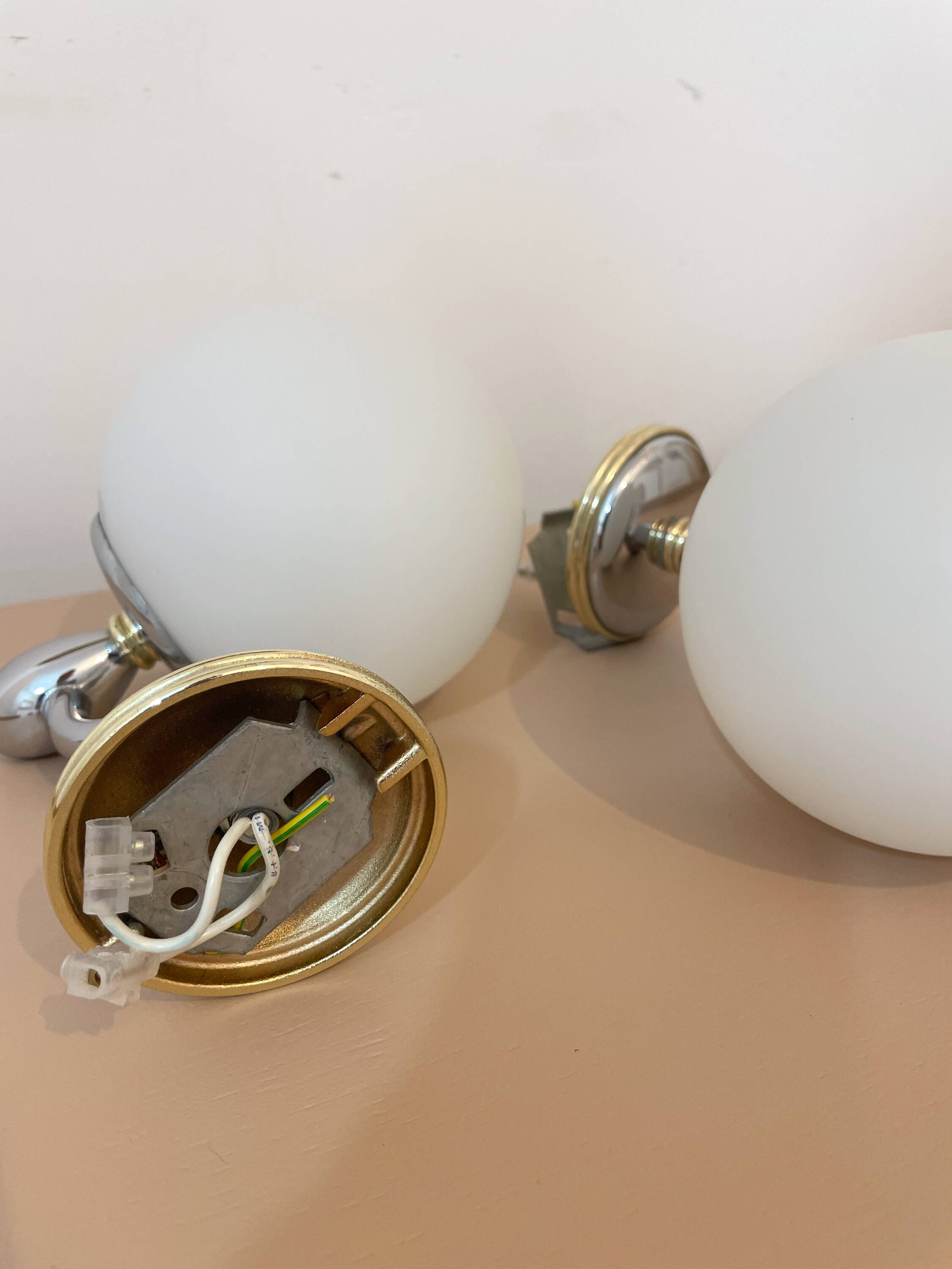 Pair of wall sconces from the 1950s