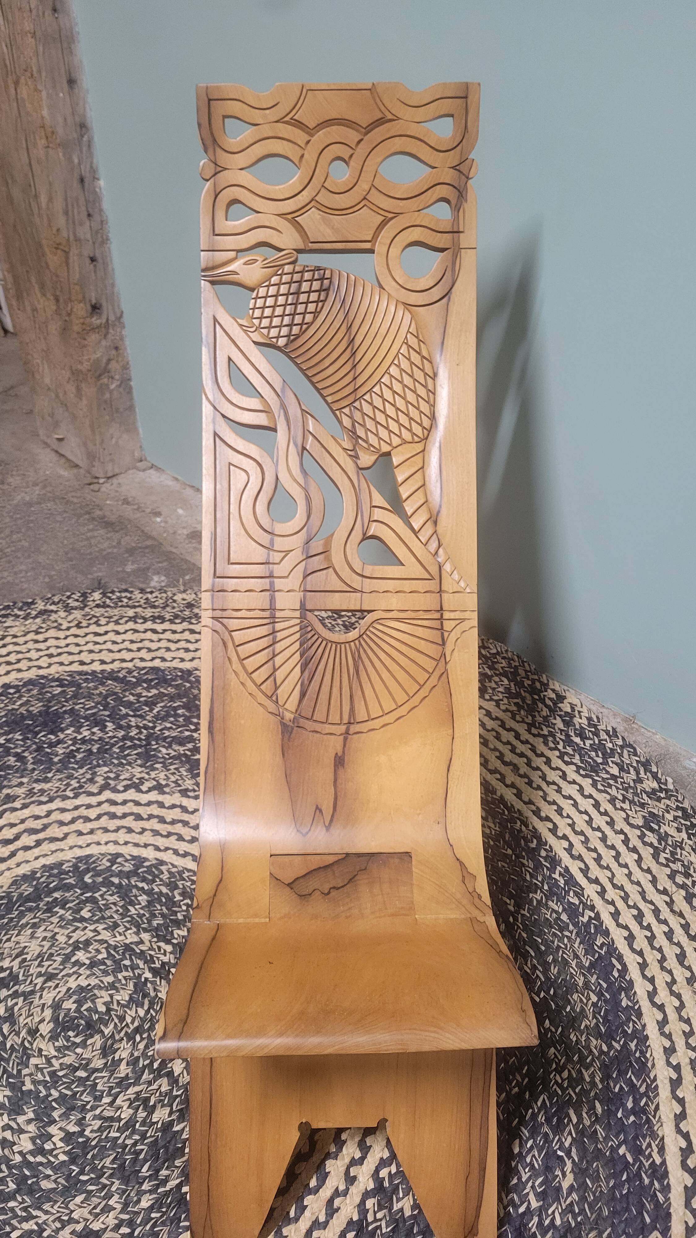 Large wooden chair