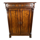 Cabinet Vertiko antique de style Gründerzeit en noyer – Environ 1890–1900 Un magnifique