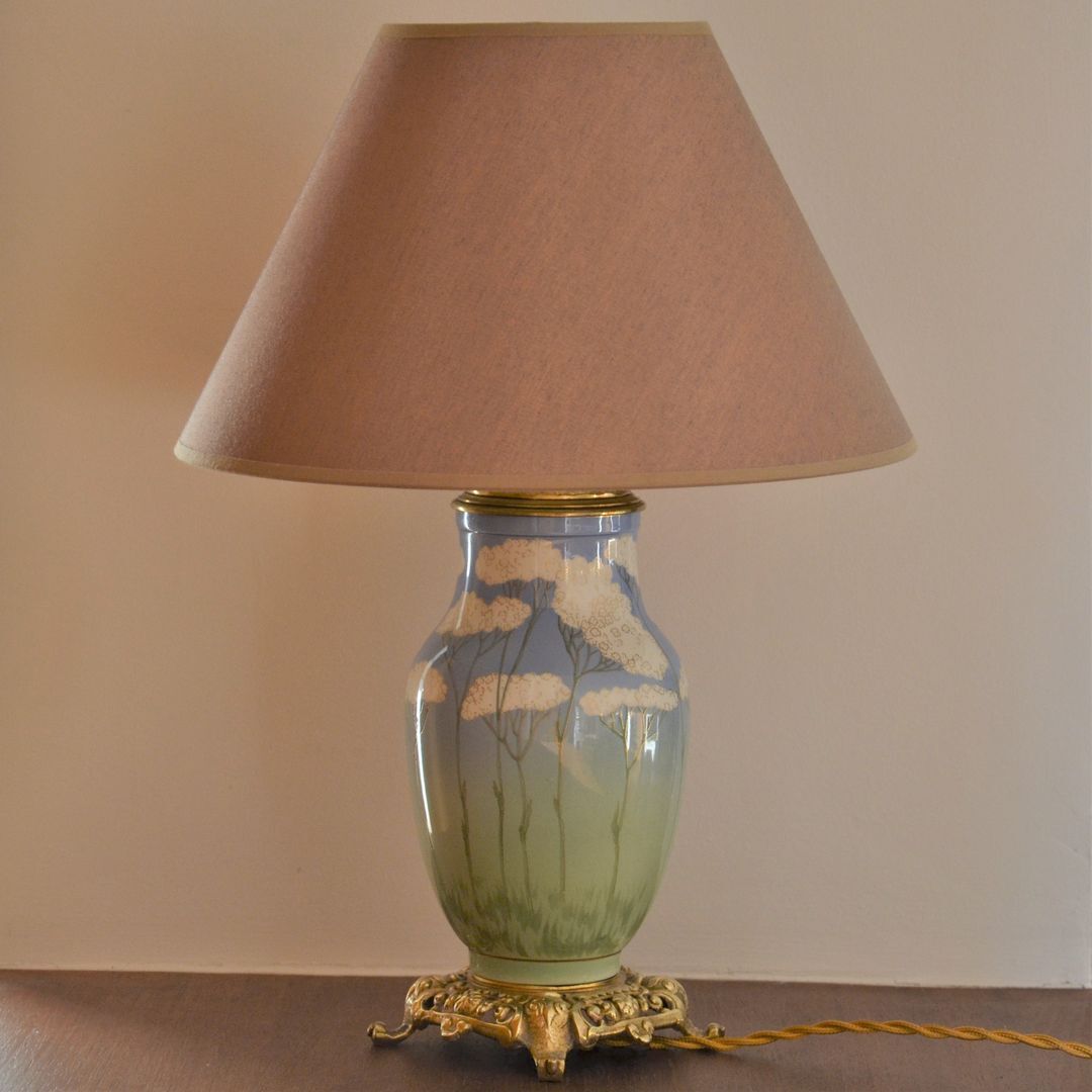 Ceramic table lamp from Lunéville