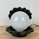 Lampe coquillage céramique vintage