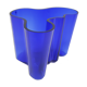 Vase en verre bleu de Alvar Aalto pour Iittala, Finlande, 1936