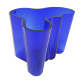 Alvar Aalto for Iittala blue glass vase, Finland, 1936