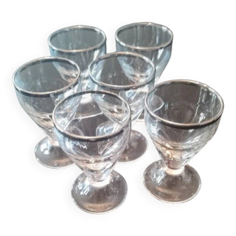 Lot de 6 verres à liqueur